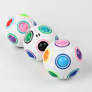 Đồ Chơi Chống Căng Thẳng Mới Lạ Quả Bóng Cầu Vồng Màu Trắng Kỳ Diệu Đồ Chơi Xếp Hình Giảm Căng Thẳng 12 Lỗ Bằng Nhựa Cho Trẻ Em - Product Image 5