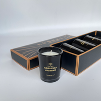 Invité Faveurs Premium Qualité Haute D & G Miracle Étiquettes En Carton Souvenirs Méditation Femmes Ensemble Mini Pack Lux Cadeau Ensemble Maison Bougie