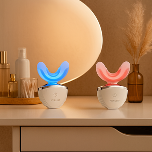Appareil de blanchiment des dents à LED rouge et bleue, rechargeable, sans fil, outil de blanchiment beauté, soin des gencives, soin buccal quotidien, utilisation à domicile, Powsmart - Product Image 1