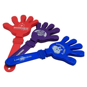 Claquettes en plastique promotionnelles avec logo, claquettes blanches, accessoires sonores, claquettes de sport - Product Image 1