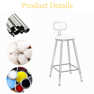 Tabouret de comptoir en velours, chaise de Bar haute en métal, moderne, Rose doré, de style décontracté et minimaliste, pour la <span class=keywords><strong>maison</strong></span>, en vente, offre spéciale, - Product Image 5