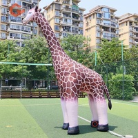 Mascotte géante réaliste réaliste authentique animal gonflable girafe modèle zoo parc gonflable girafe animal mascotte