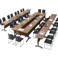 XTZDZ-006 table de conférence moderne luxueuse ensemble bureau de direction et chaise en mélamine pour réunion et travail de bureau