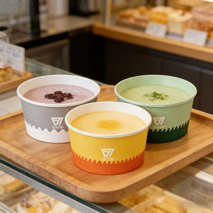 Многоразовый контейнер для еды из крафт-бумаги разных размеров: квадратная и восьмиугольная бумажная тарелка с крышкой для риса, салата, десертов и еды на вынос - Product Image 3