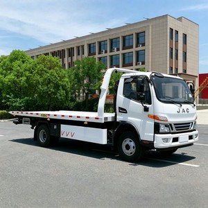 JAC Junling 4x2 <b>Flatbed</b> Towing <b>Truck</b> 5 Ton 3 Ton Slidebed Wrecker for City Road Rescue - Product Image 2
