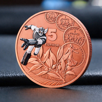 Pièces de monnaie en cuivre pur 999 de 1 oz, colorées, avec logo personnalisé, impression UV, fabrication directe usine, pour poker et collection