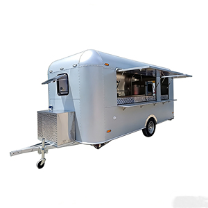 Mobile Food Cart <b>Trailer</b> Stainless Steel Aluminum Ice Cream Truck for Fast Snack Customized Hot Dog Candy Catering <b>Car</b> - Product Image 2