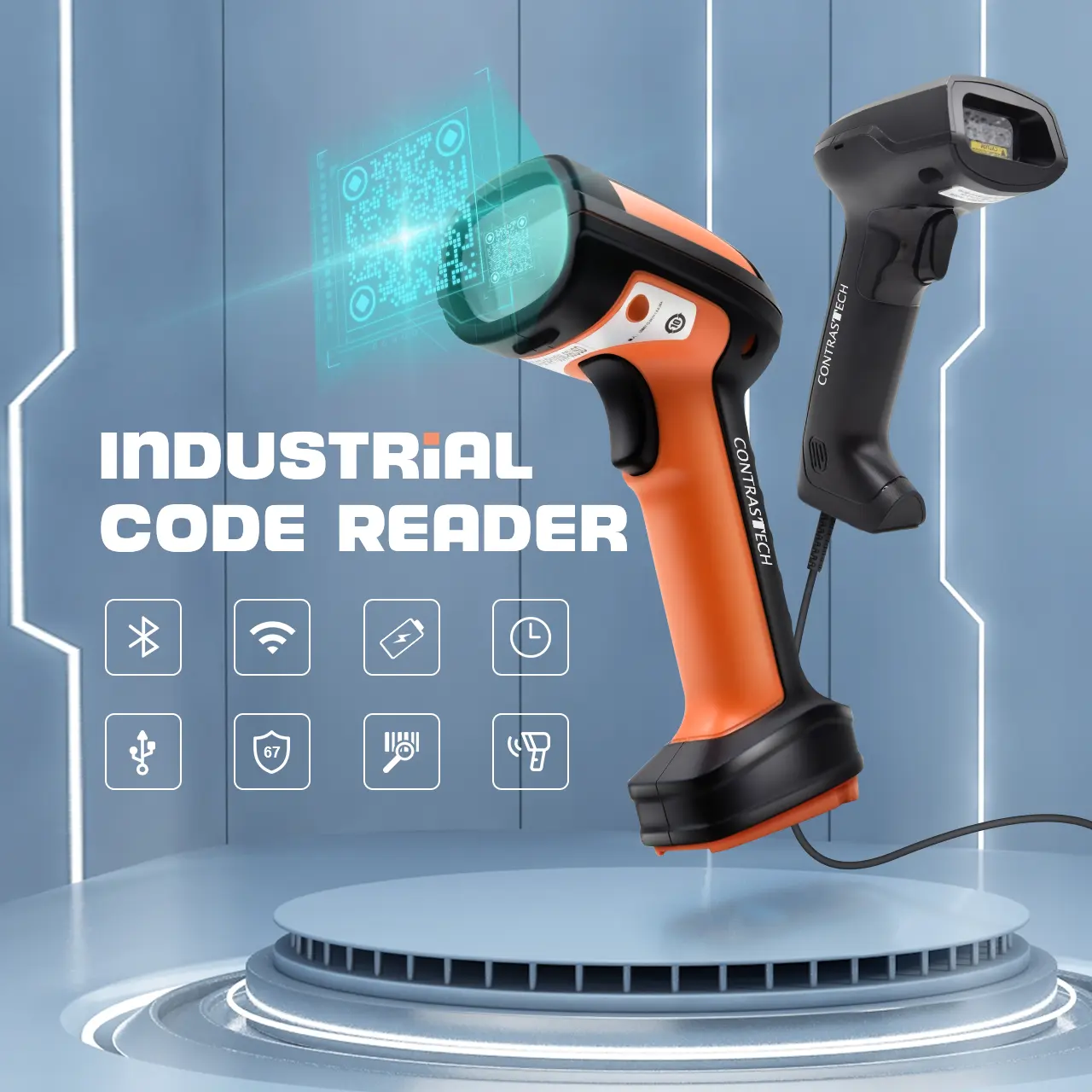 Maschinensicht hochleistungs-industrieller handbarer Barcode-Scanner industriell kompatibler 2D-QR-1D-Barcode-Reader