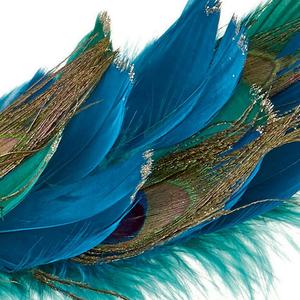 Decorazione pavone blu paillettes Clip-On per albero di Natale festivo natale palla e albero ornamenti Festival regali