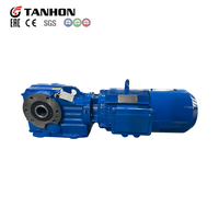 Gearbox Helikal Bevel KH69 YEJ3 3kW 4P 0 Derajat Rasio 35.61 M1 a Pemasangan Poros 40mm Reducer Gigi Industri yang Dikeraskan