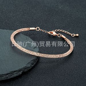 Woven Mesh Metal <b>Bracelet</b> Gold 18cm <b>Adjustable</b> Chain Fashion Simple Bangle Jewelry Gift - Product Image 4