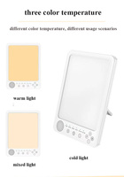Lampe intelligente de santé SAD 9 sons apaisants Machine à bruit blanc Lampe de luminothérapie pour bureau à domicile Aide au sommeil Lampe de luminothérapie