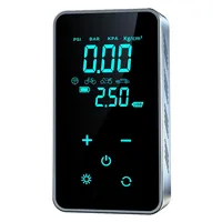 Full Screen Display Dual Digital LED ABS Tire Inflator 150PSI Rechargeable 7.4V Single Cylinder Air Compressor Emergency Light