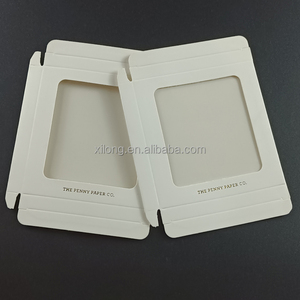 Logo Customized Plastic Cardboard <strong>Paper</strong> <strong>Box</strong> Clear Window <strong>Paper</strong> <strong>Box</strong> for Gift Cards - Product Image 4