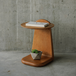 Square Solid Wood Nightstand Compact Coffee <b>Table</b> Bedroom Storage Cabinet - Product Image 4