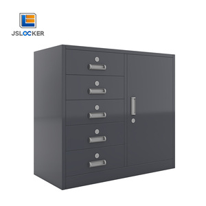 Nhiều lớp thấp Tủ 5 ngăn kéo nộp hồ sơ Locker thép Hiện Đại Văn phòng Tủ hồ sơ cửa trượt thép Locker - Product Image 4