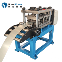Machine de formage de cadres de fenêtres compacte automatique haute vitesse GrandForce avec contrôle PLC, poinçonnage hydraulique et découpe à la scie d'angle