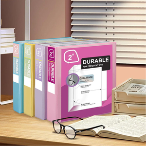 Factory High Quality Economy Durable D-<strong>Shape</strong> 3 Ring View Binder Custom Logo Document File Clip <strong>Folder</strong> for Office, School, Home - Product Image 5