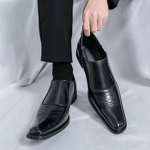 Zapatos Oxford de Cuero de Grano Completo para Hombre, Estilo 2025, Impermeables, Transpirables, con Cordones, Cómodos, Casuales de Negocios - Product Image 3