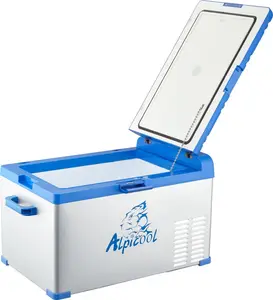 Alpicool A30 mini refrigerador elétrico multiuso para carro, refrigerador portátil de acampamento, refrigerador 12v, refrigerador para viagens em estrada, uso múltiplo, compatível com uso em ambientes de acampamento