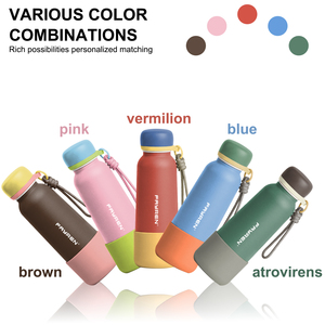 Bouteille isotherme portable en acier inoxydable à double paroi multicolore avec couvercle à corde, idéale pour le sport et les cadeaux d'affaires – Offre Spéciale - Product Image 4