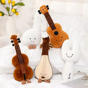 Juguete Musical Corto de Peluche <span class=keywords><strong>para</strong></span> Niños, Juguete <span class=keywords><strong>Suave</strong></span> <span class=keywords><strong>para</strong></span> Guitarra de Violín, Tenedor de Afinación, Naranja, Marrón, 38x15x5cm, Regalo <span class=keywords><strong>para</strong></span> Amante DE LA Música, Decoración del Hogar - Product Image 4