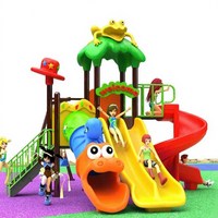 Ensemble de toboggan pour aire de jeux extérieure pour tout-petits, parc d'attractions pour enfants, toboggan en HDPE