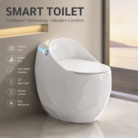 Nouvelle toilette créative en céramique monobloc, de forme ovale, à siphon, à poser au sol, avec large entrée et plusieurs couleurs disponibles