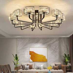 Lámpara de Techo Moderna de Cristal, Estilo Hugger, LED, Luz Blanca Cálida para Sala de Estar, Marca Zeal Lighting - Product Image 5