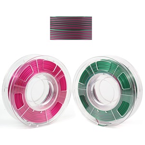 Vente en gros de haute qualité PLA/PETG/ABS/<span class=keywords><strong>TUP</strong></span> <span class=keywords><strong>FILAMENT</strong></span> <span class=keywords><strong>3D</strong></span> double/tricolore soie PLA magique PLA 1.75mm 1 kg/rouleau