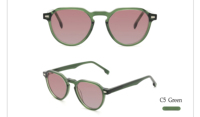 Lunettes de soleil de luxe unisexes de marque Mazzucchelli en acétate de diamant coloré, vintage, polarisées UV400, certifiées CE RoHS, fabriquées à la main