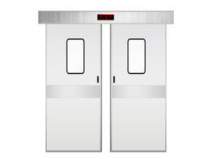 Puerta de protección de plomo de laboratorio deslizante hermética automática para hospitales nueva para salas de laboratorio instalaciones médicas industriales