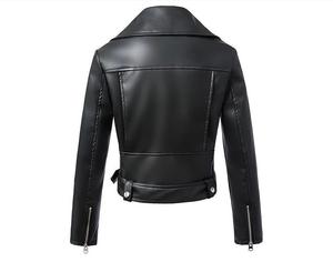 <span class=keywords><strong>Veste</strong></span> en Cuir <span class=keywords><strong>Moto</strong></span> Courte et Tendance Taille Haute <span class=keywords><strong>Femme</strong></span> Nouvelle Collection Automne 2024 - Product Image 2