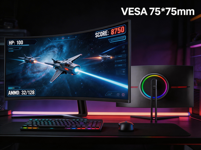 Professional 24 Inch 180Hz Gaming Monitor Borderless Flat LED Monitor 1ms Response Time for PC