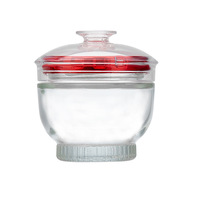 Bouteille en verre transparent de luxe pour nid d'oiseau, pot en verre scellé de haute qualité pour l'emballage alimentaire des nids d'oiseaux, logo personnalisé, vente en gros