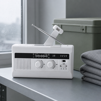 Radio d'urgence japonaise pour le camping, la randonnée et la préparation aux situations d'urgence, AM FM ondes courtes, solaire, manivelle, lampe torche LED, importée