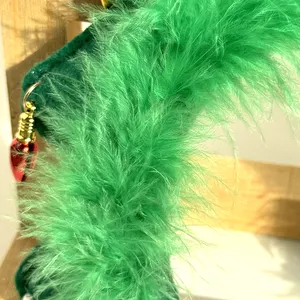 Decorazione albero di natale cerchietto per capelli con piume a cinque punte con lampada a stella fascia per capelli donna per bambini