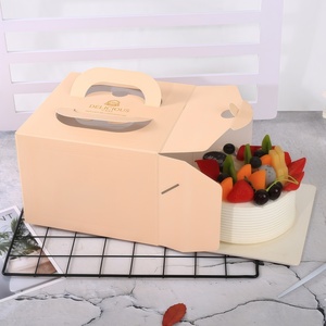 Boîte à emporter personnalisée en carton pliable avec logo sur mesure pour biscuits, beignets et macarons - Product Image 4