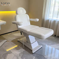 Lit de Soin Facial Électrique Moderne Blanc avec Rotation à 360 Degrés, Certifié CE, pour Salon de Beauté, Options 3 ou 4 Moteurs - Vente Flash