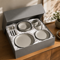 Ensemble d'assiettes et de bols en mélamine mate, légers et durables, de qualité alimentaire, pour restaurants, mariages et pique-niques en plein air