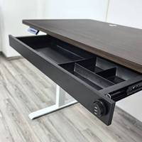Tiroir de rangement moderne en fer avec panneau de verrouillage et hauteur réglable pour les bureaux d'ordinateur de bureau à domicile de l'hôpital de l'hôtel