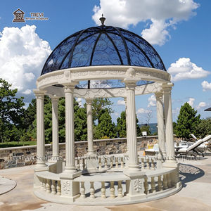 Padiglione in pietra di marmo grande Gazebo a colonna romana maniero esterno - Product Image 5