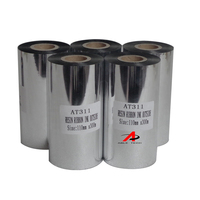 Cinta de transferencia térmica de resina de cera de rollo jumbo TTR para imprimir códigos de barras