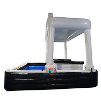 Nouveau design de bar flottant gonflable pour arrière-cour et fête en famille tente maison combo barres de piscine à eau