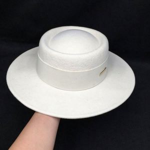 Sombrero Fedora de Fieltro 100% Lana para Mujer, Transpirable y Cómodo, con Bordado 3D, Unisex, Casual, para Negocios, Aire Libre, Fiestas, Primavera, Verano, Otoño - Product Image 2