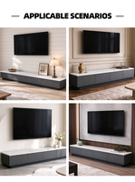 Lemari Konsol TV Modern Grosir 120 140 160cm Tampilan Marmer Profil Rendah Furnitur Penyimpanan Ruang Tamu
