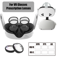 Lentilles optiques personnalisées améliorées pour la myopie, cadre magnétique à 3 points compatible avec les casques VR 3/3S et 2