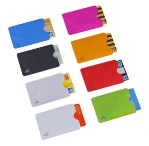 Xdh1811 Rfid Blocking Credit Holder Logo Bank Antiscan Foil <b>Pocket</b> Anti-Rfid Pet <b>Plastic</b> Smart Card Sleeve Custom Gifts - Product Image 1