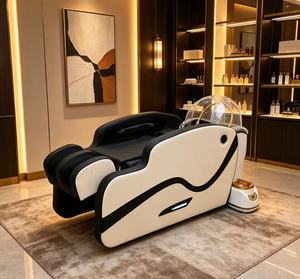 Sillón de lujo de diseño moderno para spa de belleza y peluquería, cama de lavado de cabello con lavabo de circulación de agua - Product Image 1