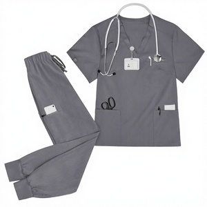 Tenues médicales professionnelles personnalisées pour dentistes, en polyester respirant, extensibles dans les 4 sens, ensembles <span class=keywords><strong>de</strong></span> blouses chirurgicales pour infirmières - Product Image 3